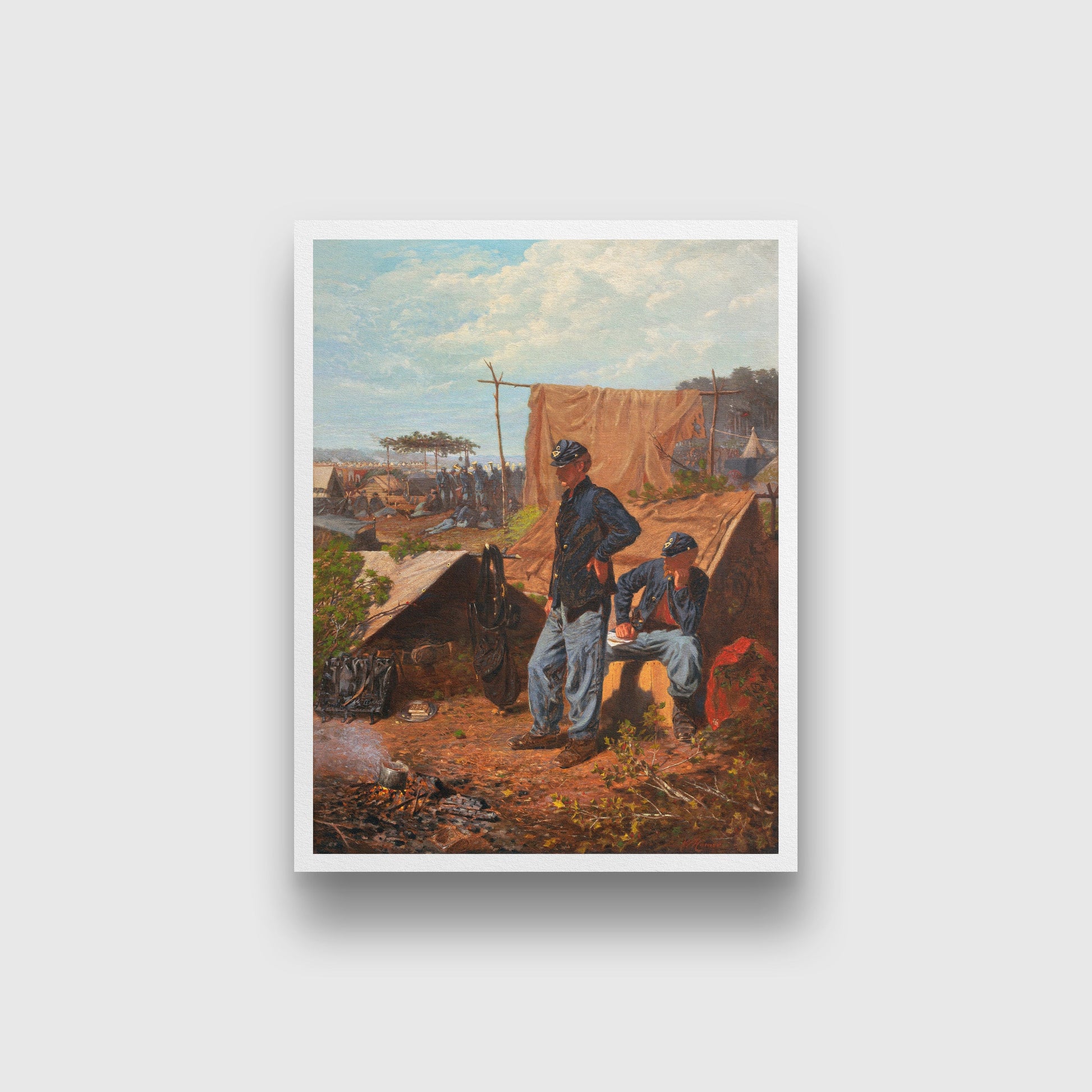 Home Sweet Home painting - Meri Deewar 3 : 4 Vertical Premium Wall Art Canvas by MeriDeewar