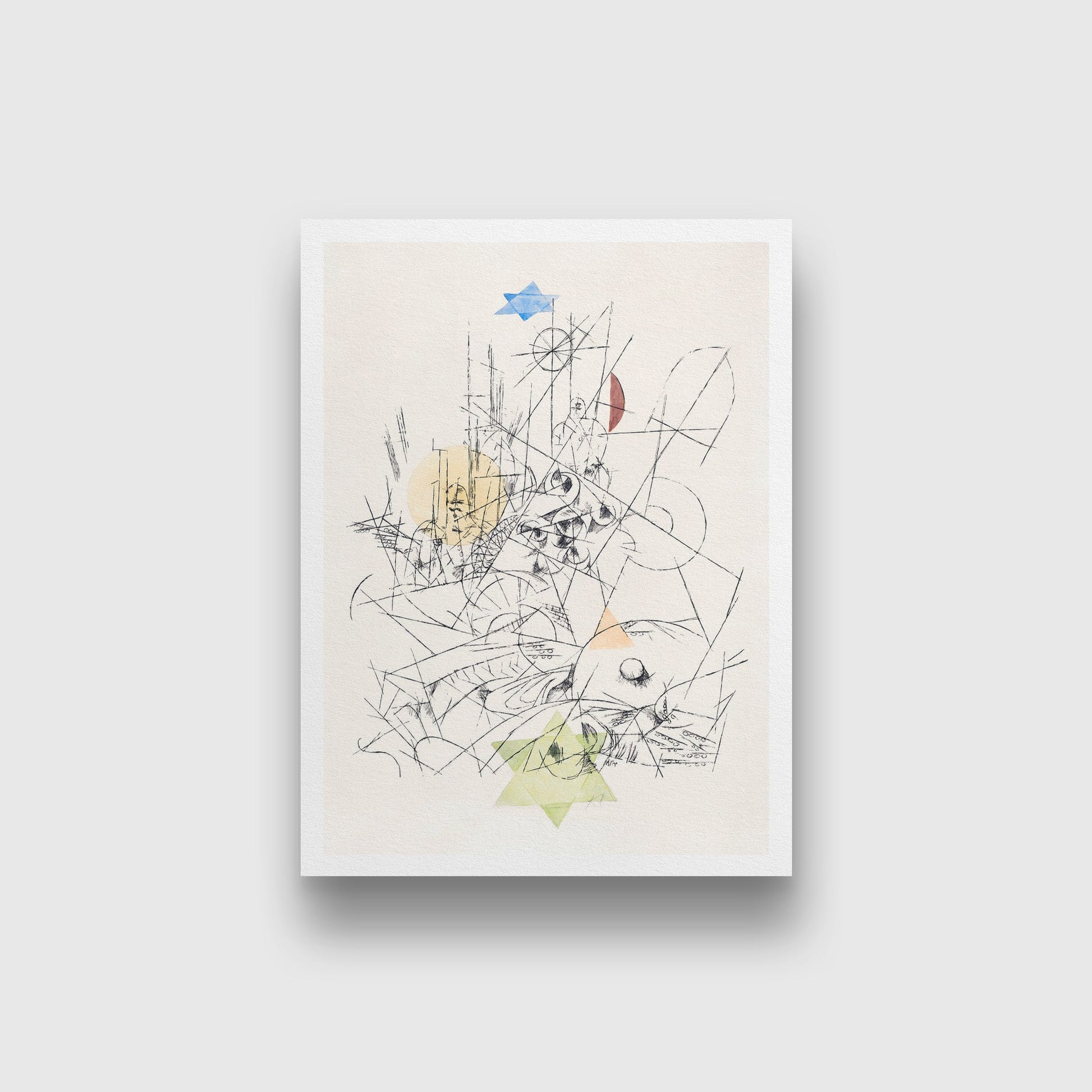 Hope and Destruction painting - Meri Deewar 2 : 3 Vertical Premium Wall Art Canvas by MeriDeewar