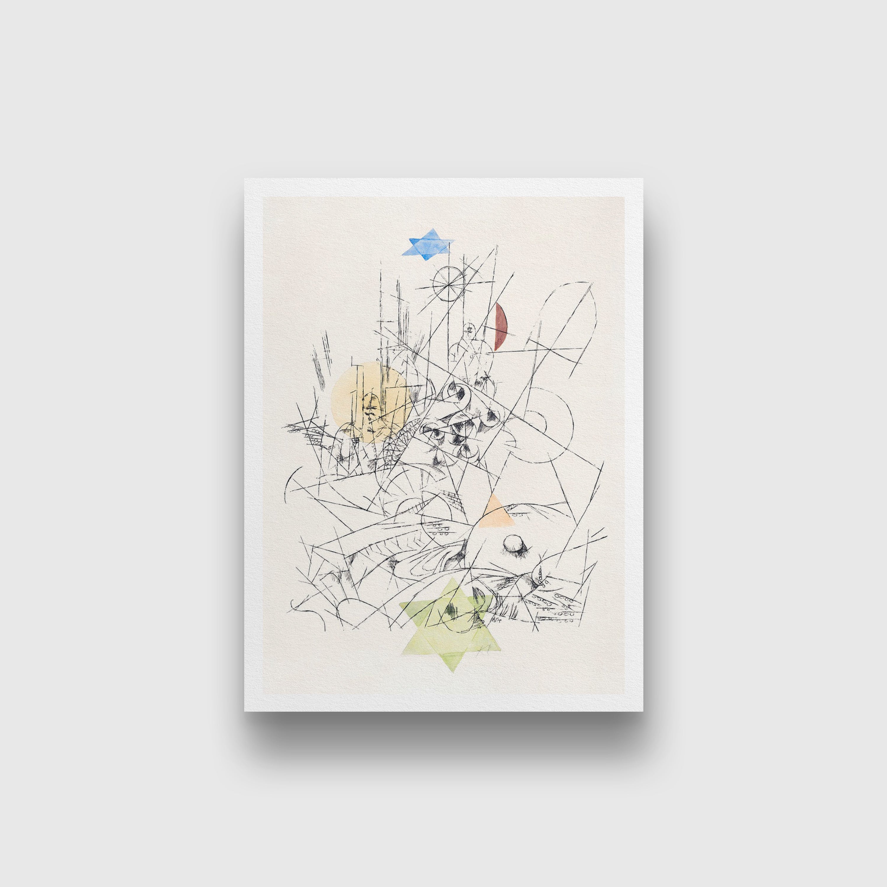 Hope and Destruction painting - Meri Deewar 2 : 3 Vertical Premium Wall Art Canvas by MeriDeewar