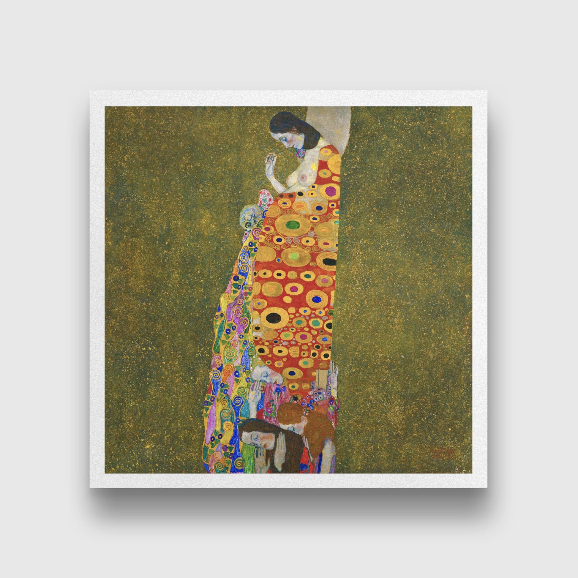 Hope painting 1 : 1 Square Premium Wall Art Canvas by MeriDeewar