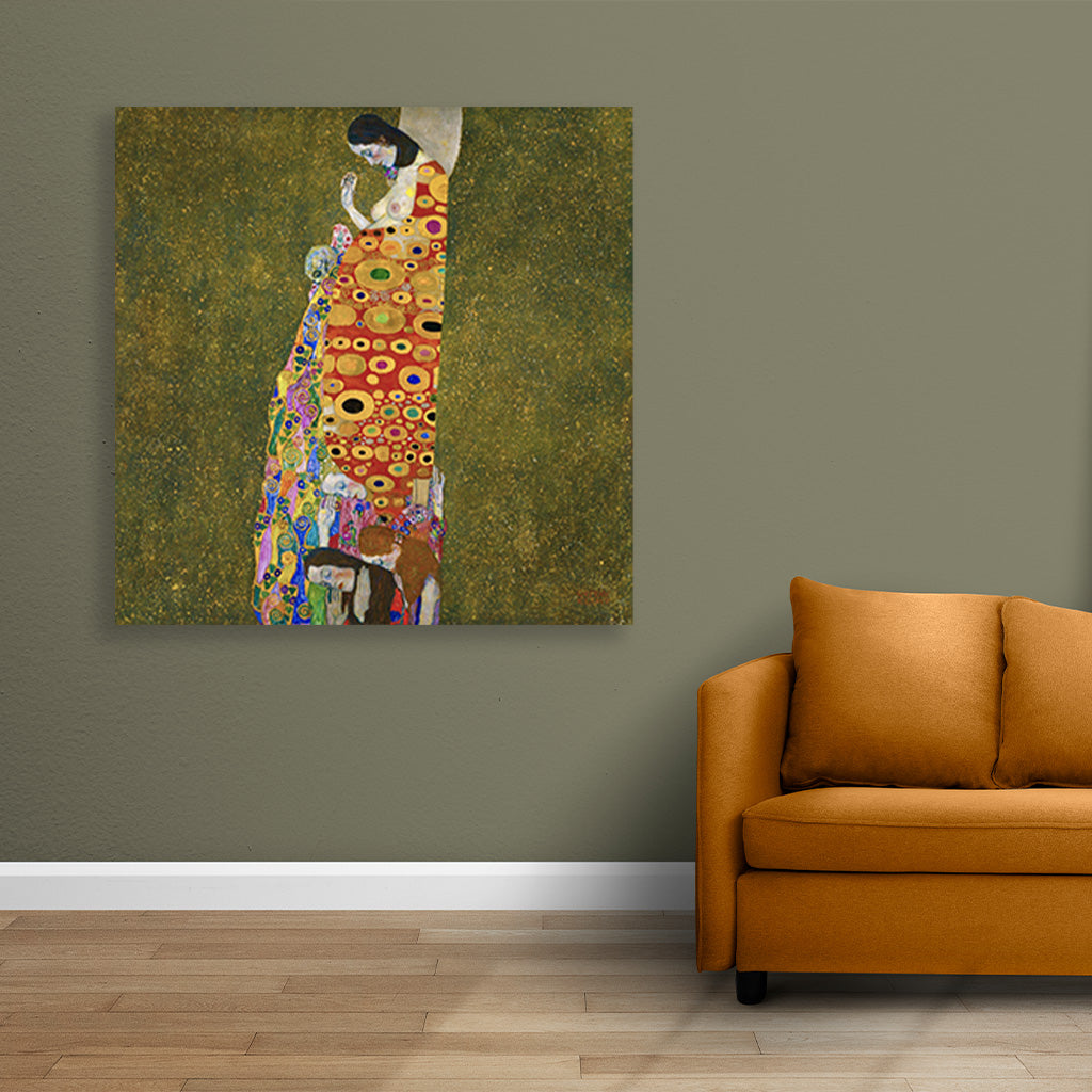 Hope painting 1 : 1 Square Premium Wall Art Canvas by MeriDeewar