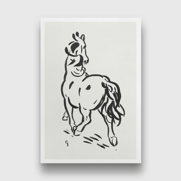 Horse Painting 2 : 3 Vertical Premium Wall Art Canvas by MeriDeewar