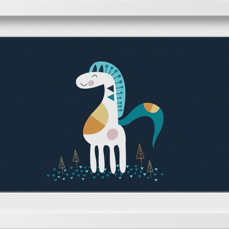 Horse Pond Painting - Meri Deewar 3 : 2 Horizontal Premium Wall Art Canvas by MeriDeewar
