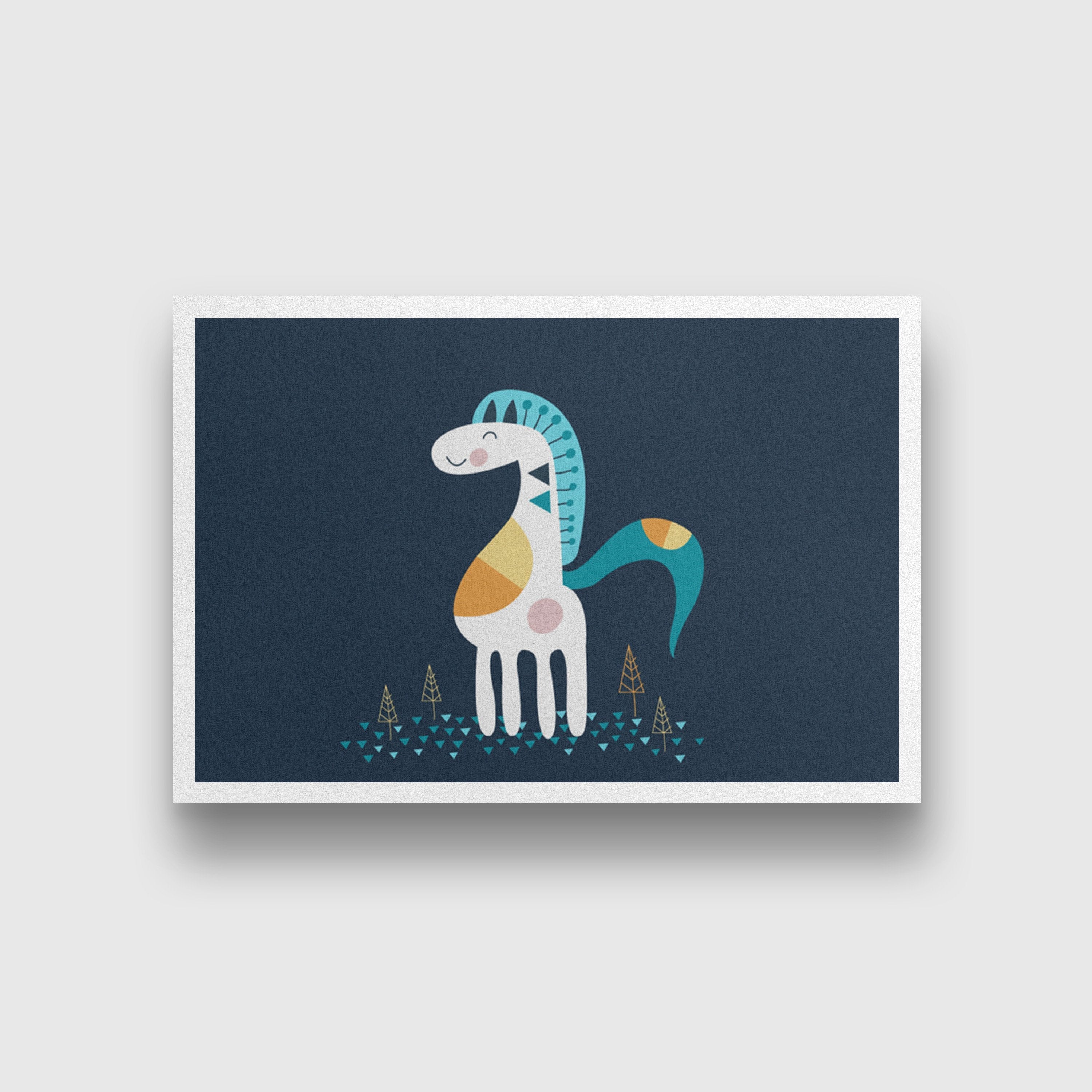 Horse Pond Painting - Meri Deewar 3 : 2 Horizontal Premium Wall Art Canvas by MeriDeewar