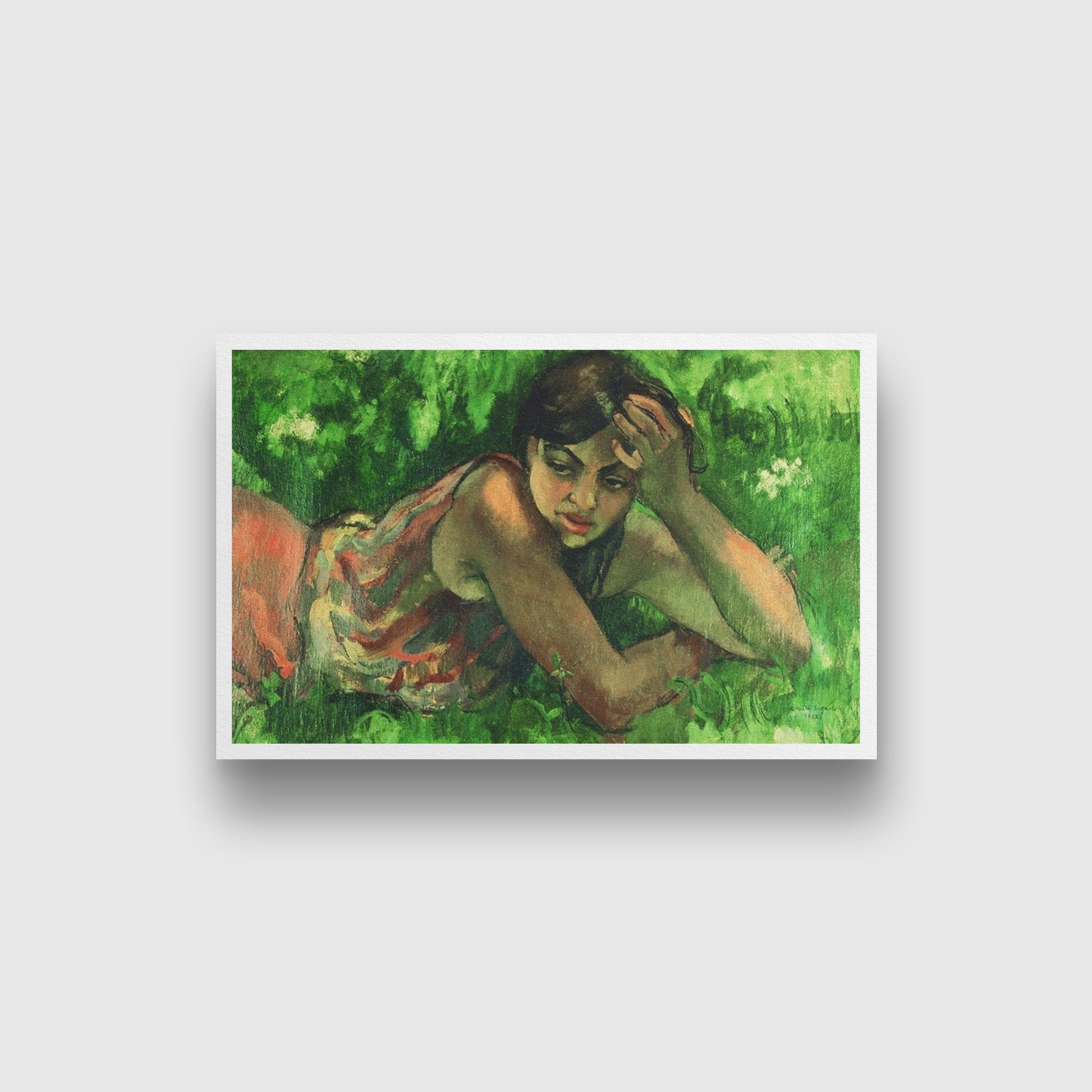Hungarian Gypsy Girl Painting - Meri Deewar 3 : 2 Horizontal Premium Wall Art Canvas by MeriDeewar