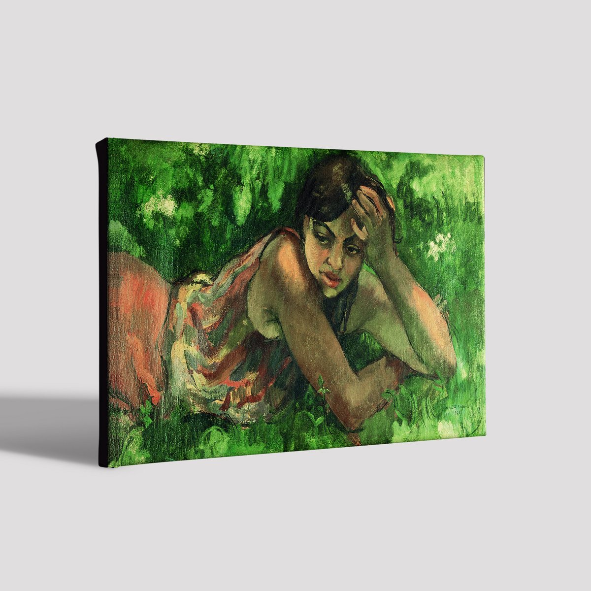 Hungarian Gypsy Girl Painting - Meri Deewar 3 : 2 Horizontal Premium Wall Art Canvas by MeriDeewar