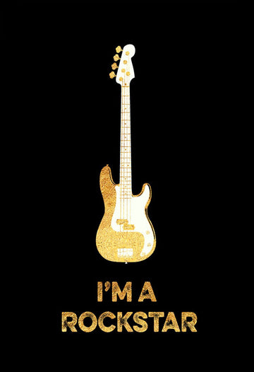 I am a rockstar Poster Poster A3 / Poster Premium Wall Art Canvas by MeriDeewar