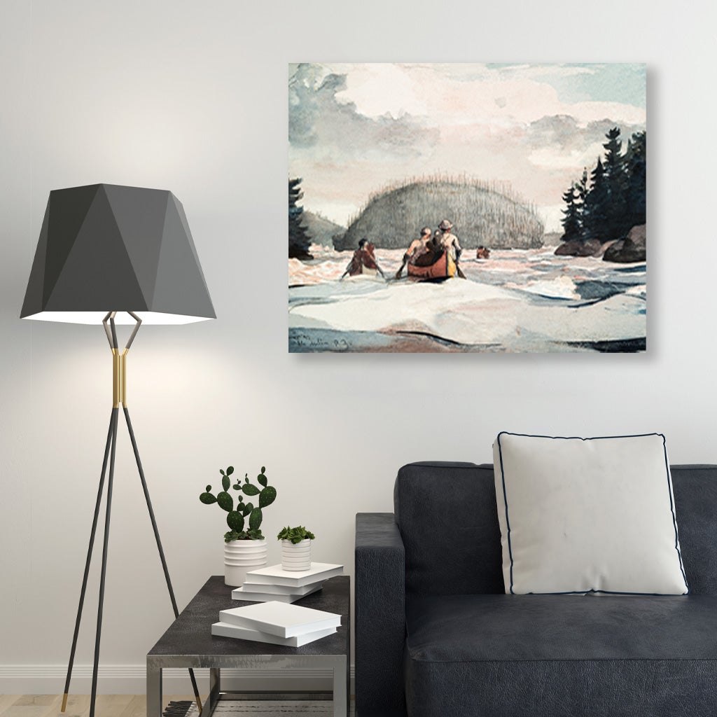 Ile Malin painting - Meri Deewar 5 : 4 Horizontal Premium Wall Art Canvas by MeriDeewar