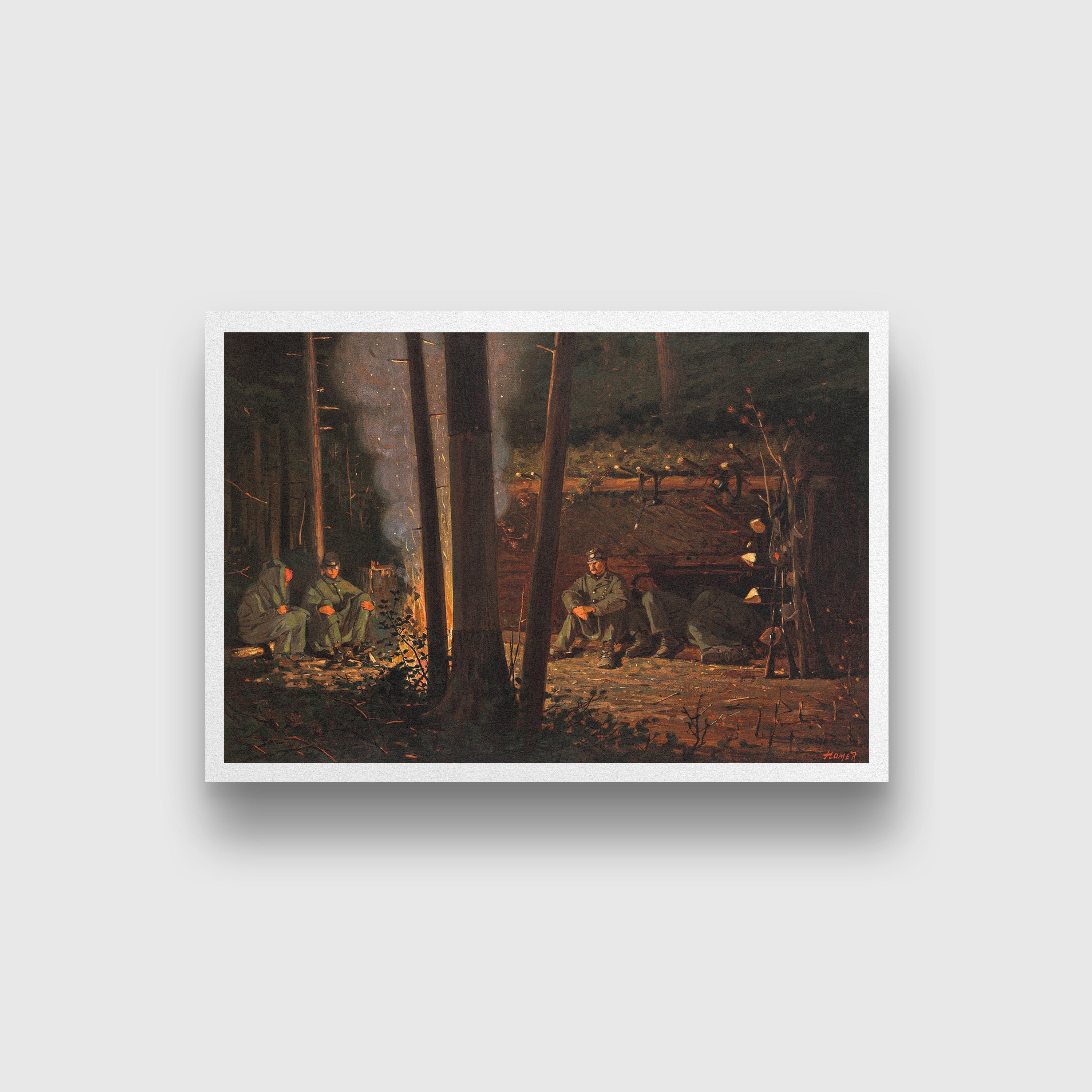 In Front of Yorktown painting - Meri Deewar 3 : 2 Horizontal Premium Wall Art Canvas by MeriDeewar