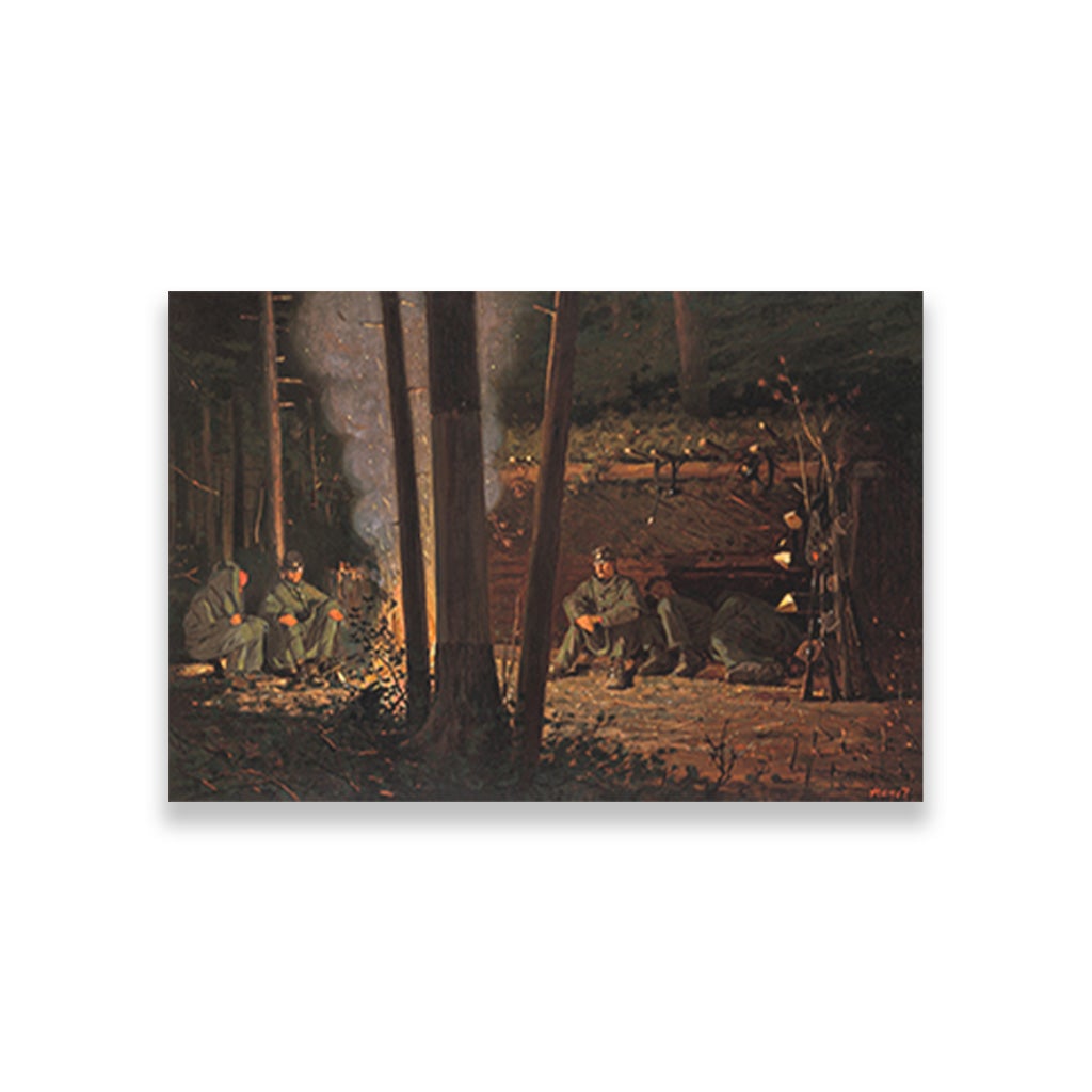 In Front of Yorktown painting - Meri Deewar 3 : 2 Horizontal Premium Wall Art Canvas by MeriDeewar