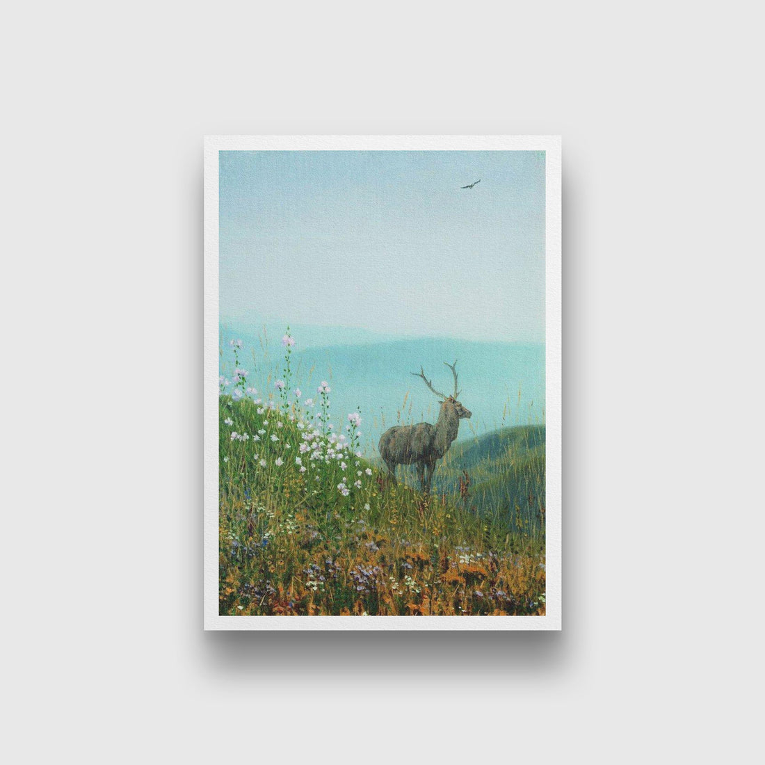 In the alatau mountains Painting - Meri Deewar 2 : 3 Vertical Premium Wall Art Canvas by MeriDeewar