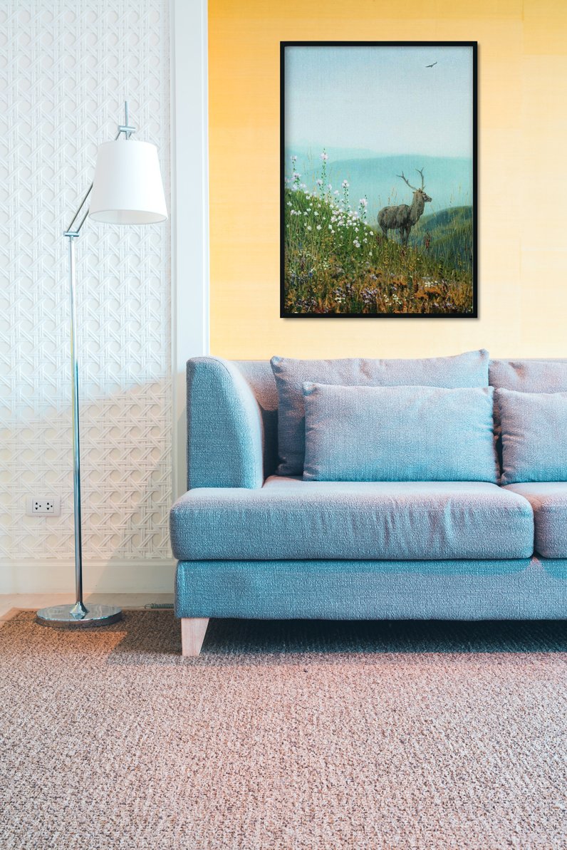 In the alatau mountains Painting - Meri Deewar 2 : 3 Vertical Premium Wall Art Canvas by MeriDeewar