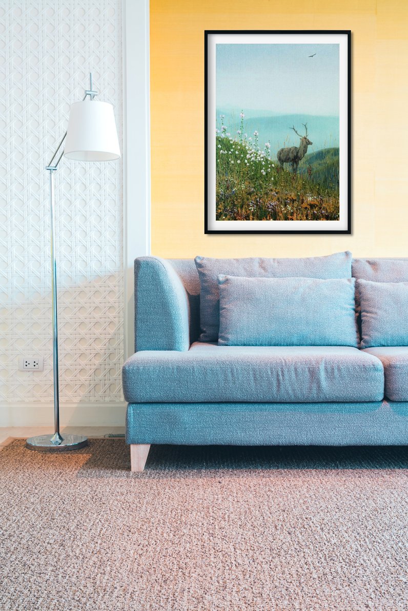 In the alatau mountains Painting - Meri Deewar 2 : 3 Vertical Premium Wall Art Canvas by MeriDeewar