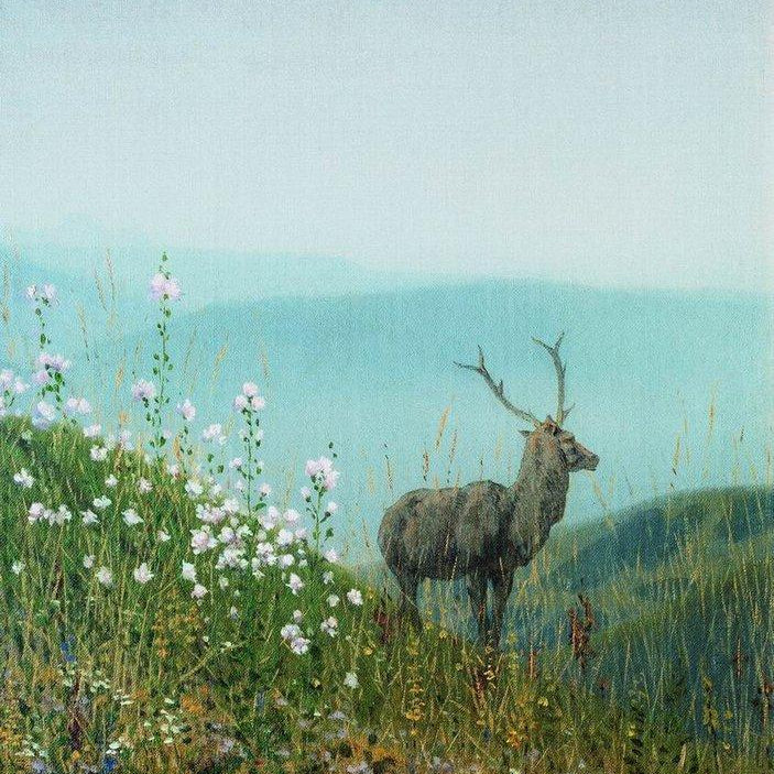 In the alatau mountains Painting - Meri Deewar 2 : 3 Vertical Premium Wall Art Canvas by MeriDeewar