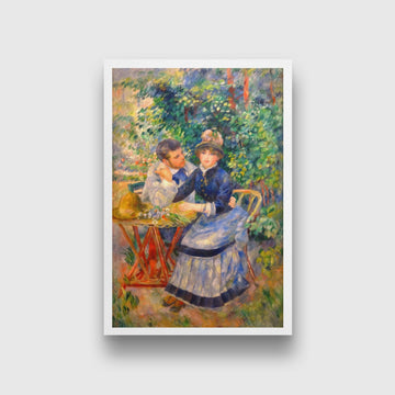 In The Garden Painting - Meri Deewar 2 : 3 Vertical Premium Wall Art Canvas by MeriDeewar