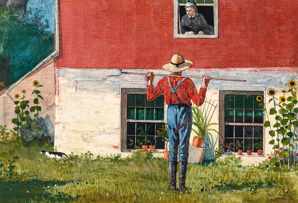 In the Garden painting - Meri Deewar 3 : 2 Horizontal Premium Wall Art Canvas by MeriDeewar