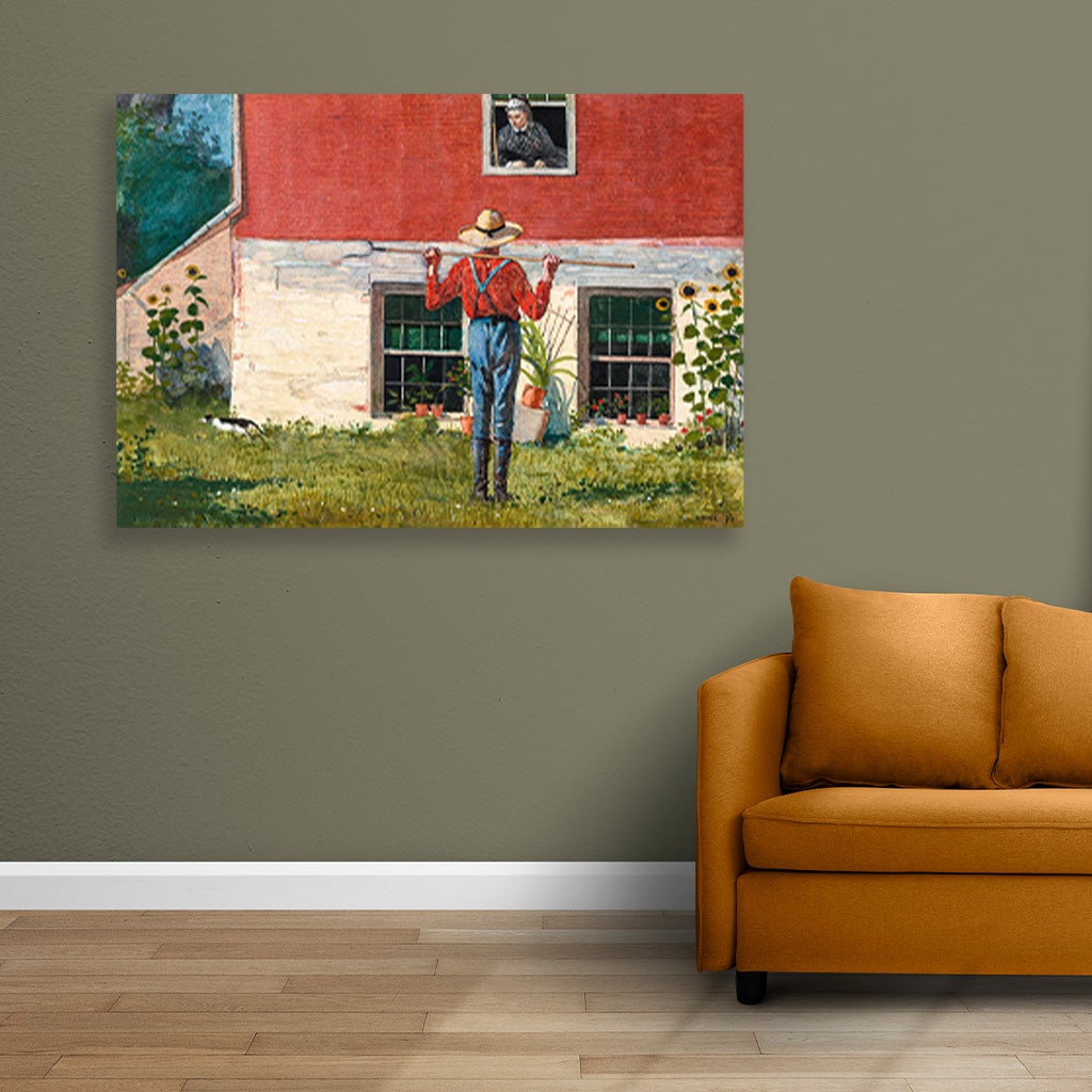 In the Garden painting - Meri Deewar 3 : 2 Horizontal Premium Wall Art Canvas by MeriDeewar