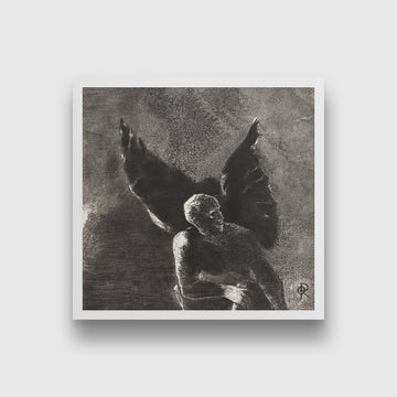 In the Heights of Heaven 1 : 1 Square Premium Wall Art Canvas by MeriDeewar