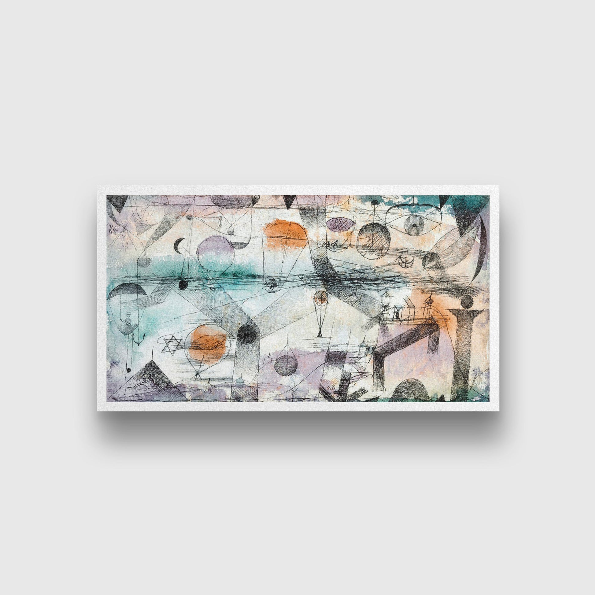 In the realm of air painting - Meri Deewar 4 : 3 Horizontal Premium Wall Art Canvas by MeriDeewar