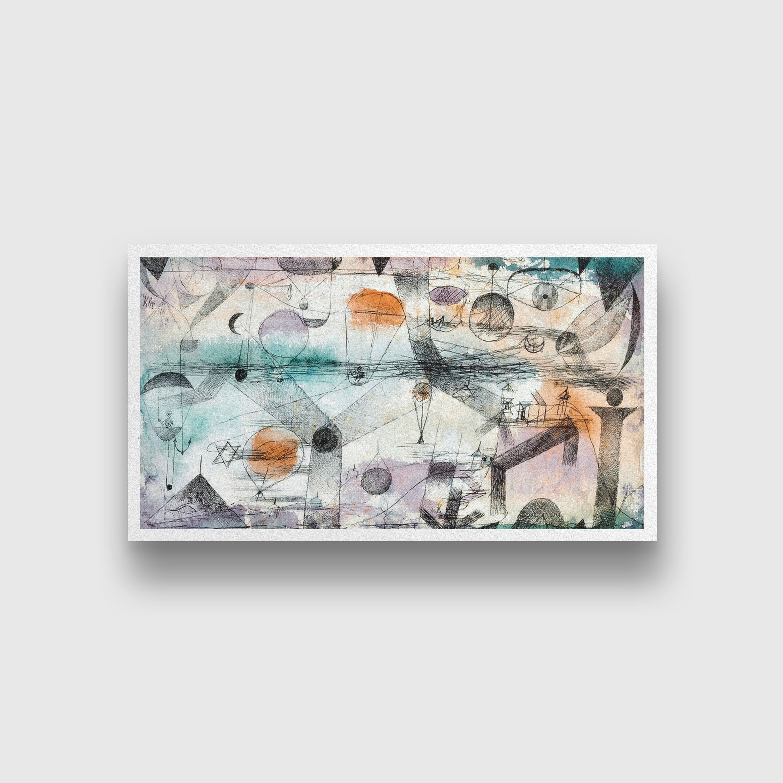 In the realm of air painting - Meri Deewar 4 : 3 Horizontal Premium Wall Art Canvas by MeriDeewar