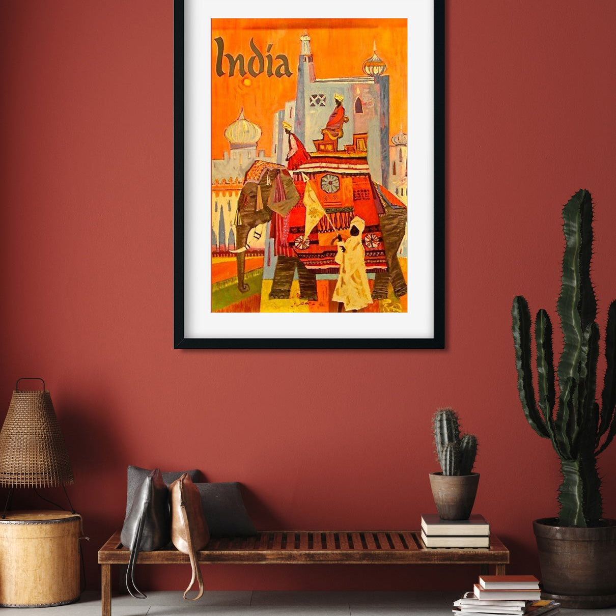 Indian Traditional Poster 2 : 3 Vertical Premium Wall Art Canvas by MeriDeewar