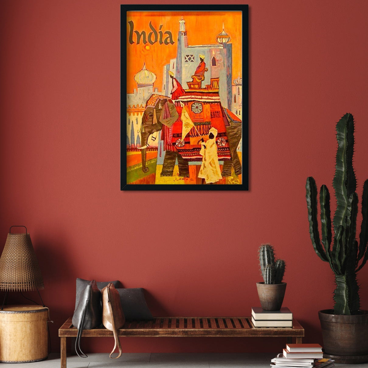 Indian Traditional Poster 2 : 3 Vertical Premium Wall Art Canvas by MeriDeewar