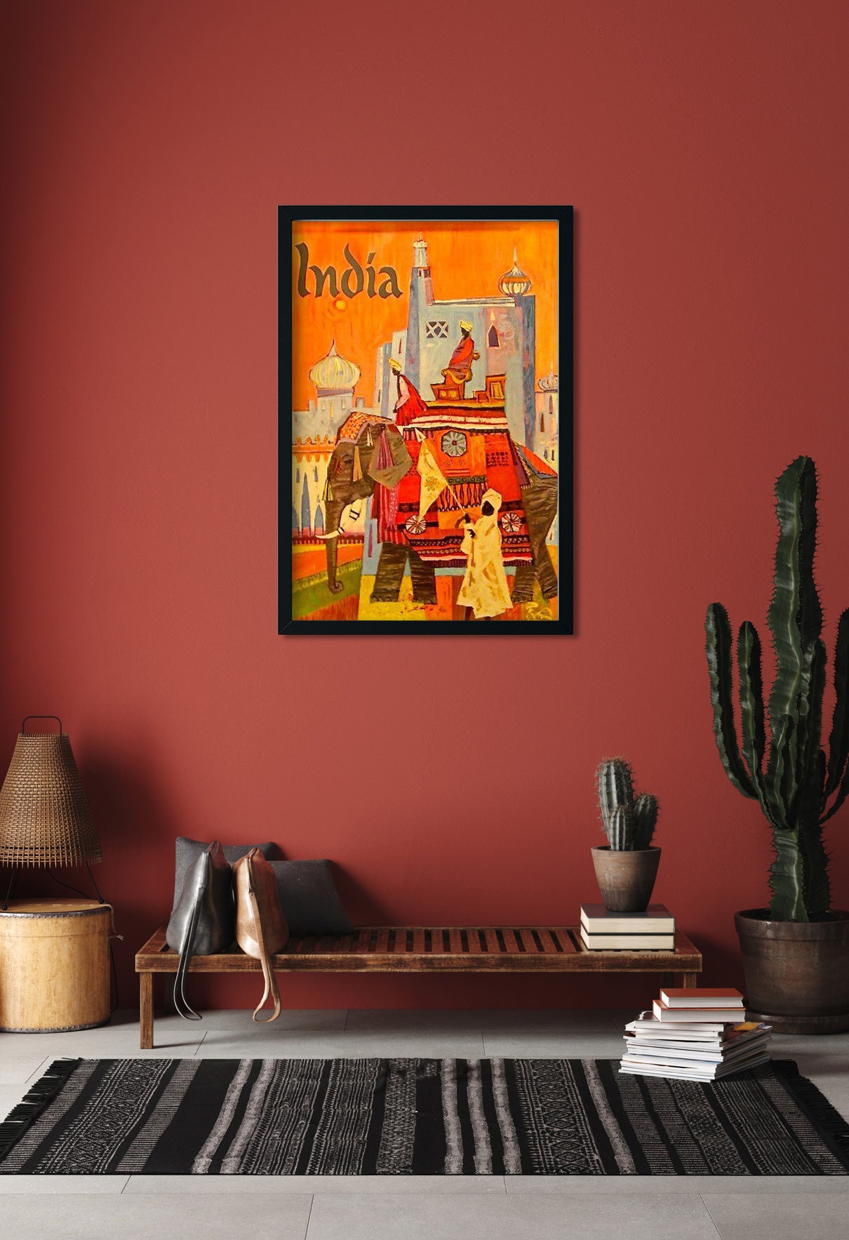 Indian Traditional Poster 2 : 3 Vertical Premium Wall Art Canvas by MeriDeewar