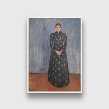 Inger in black and violet Painting - Meri Deewar 2 : 3 Vertical Premium Wall Art Canvas by MeriDeewar