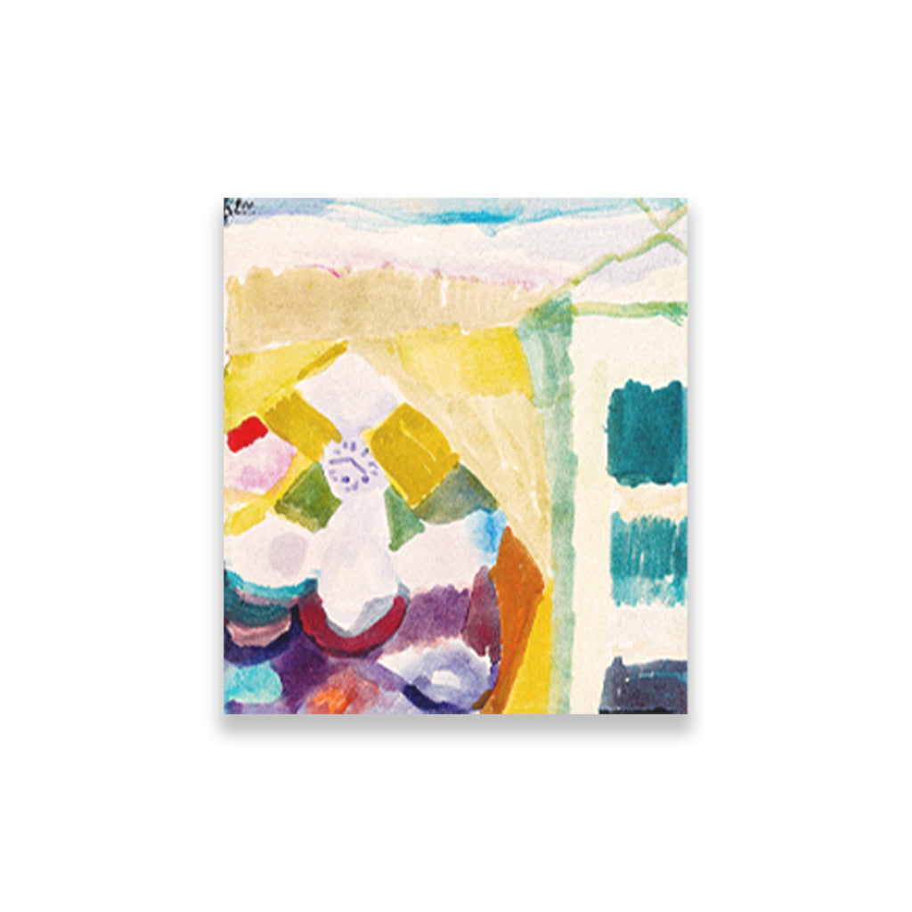 Interieur mit der Uhr painting - Meri Deewar 3 : 4 Vertical Premium Wall Art Canvas by MeriDeewar