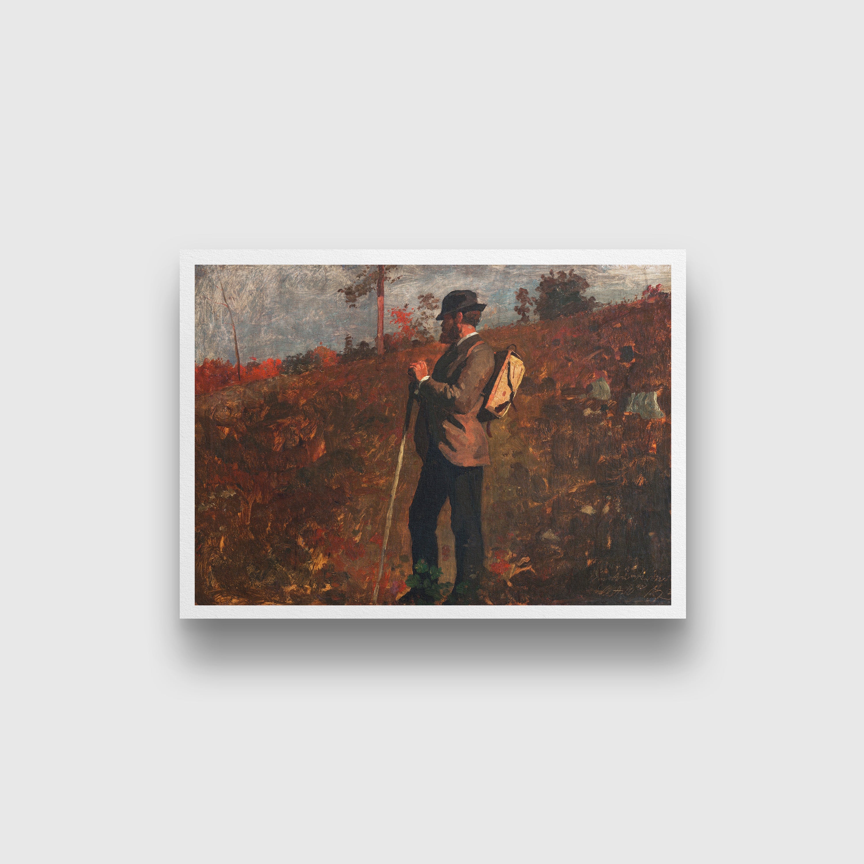 Into the wild painting - Meri Deewar 3 : 2 Horizontal Premium Wall Art Canvas by MeriDeewar