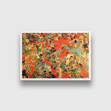 Jackson Pollock Painting-Meri Deewar 3 : 2 Horizontal Premium Wall Art Canvas by MeriDeewar