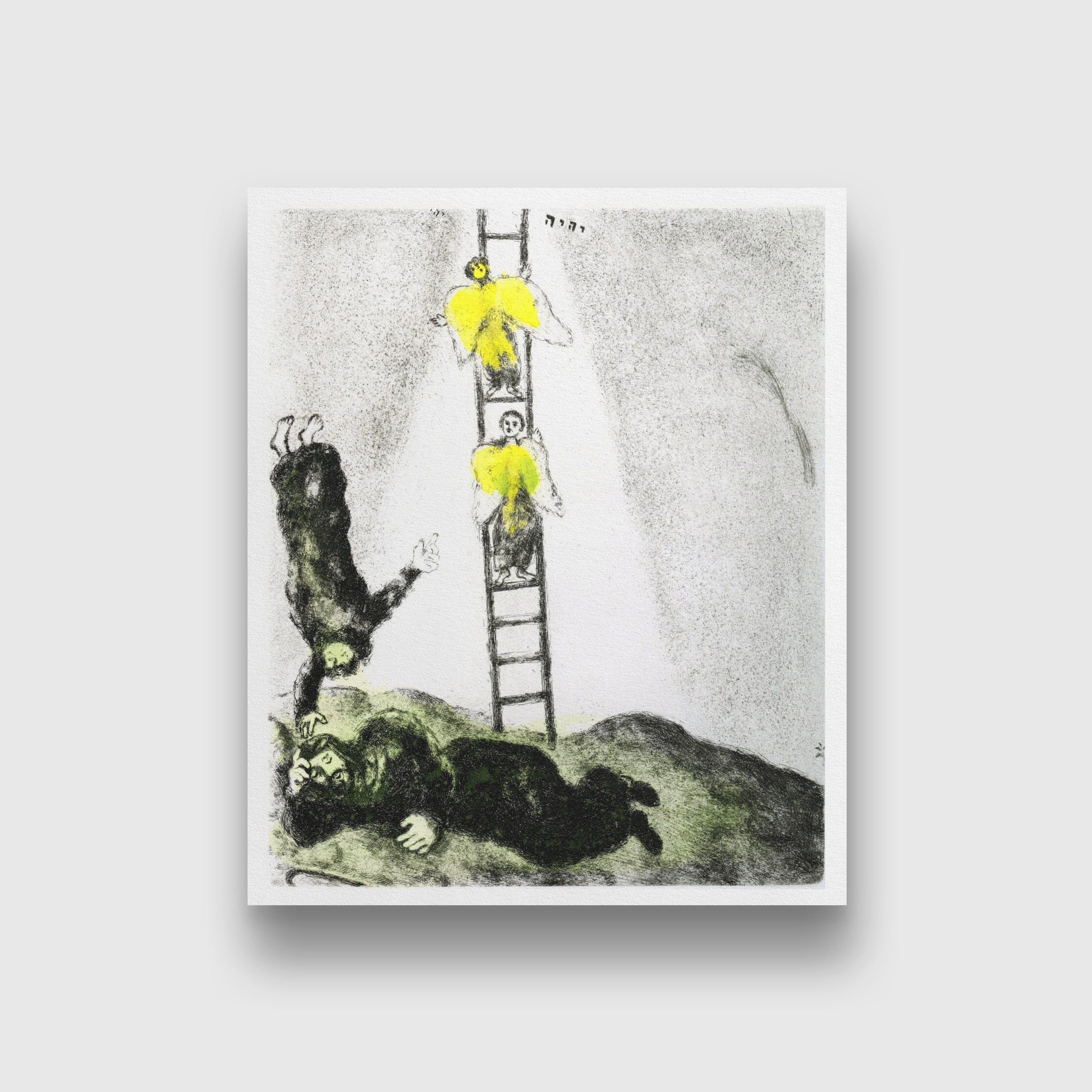 jacob's ladder Painting - Meri Deewar 5 : 6 Vertical Premium Wall Art Canvas by MeriDeewar