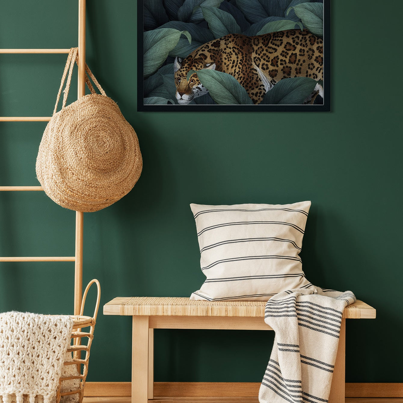 Jaguar painting 3 : 2 Horizontal Premium Wall Art Canvas by MeriDeewar