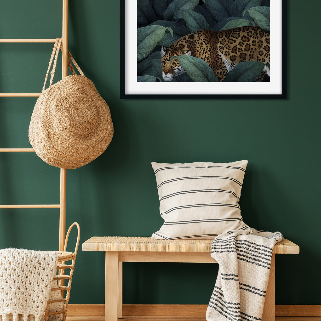 Jaguar painting 3 : 2 Horizontal Premium Wall Art Canvas by MeriDeewar