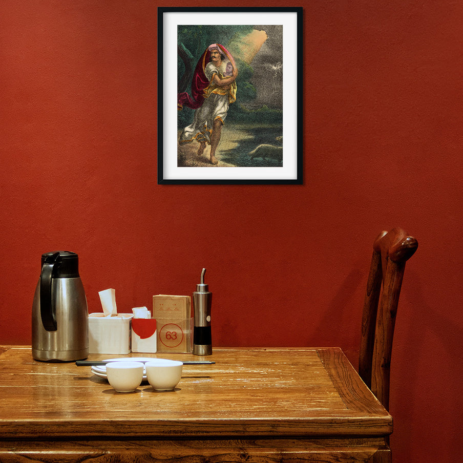 Janmastami celebrating the birth of Krishna Painting 3 : 4 Vertical Premium Wall Art Canvas by MeriDeewar