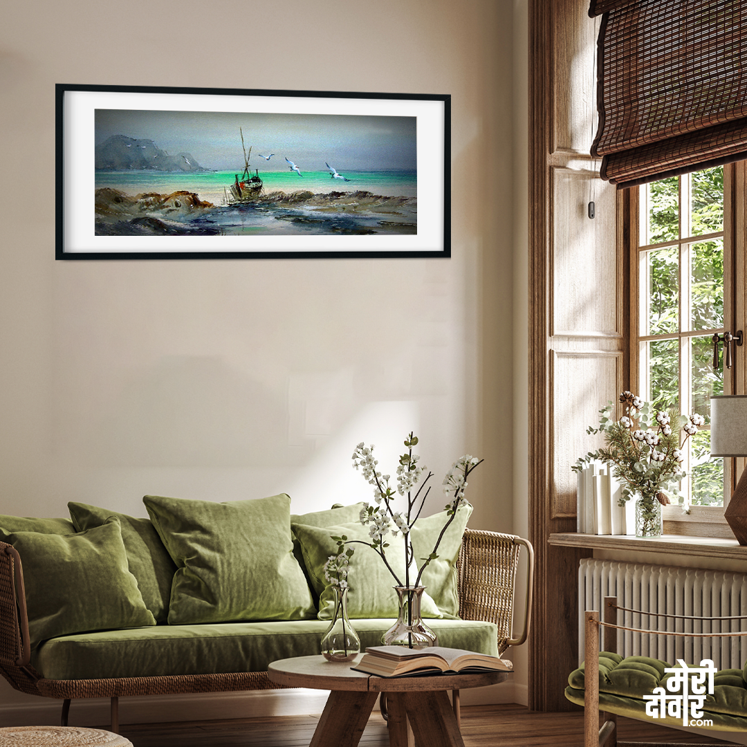 Jaw-Dropping Landscape Wall Painting 2 : 1 Horizontal Premium Wall Art Canvas by MeriDeewar