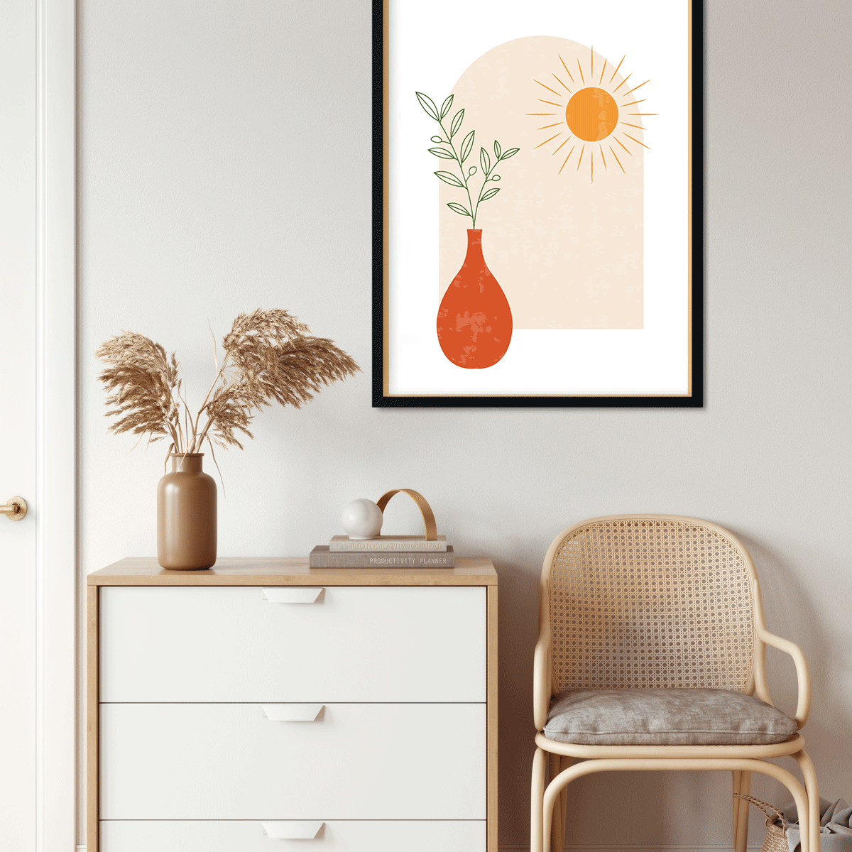 Jewel Painting 4 X 5.5 Vertical Premium Wall Art Canvas by MeriDeewar