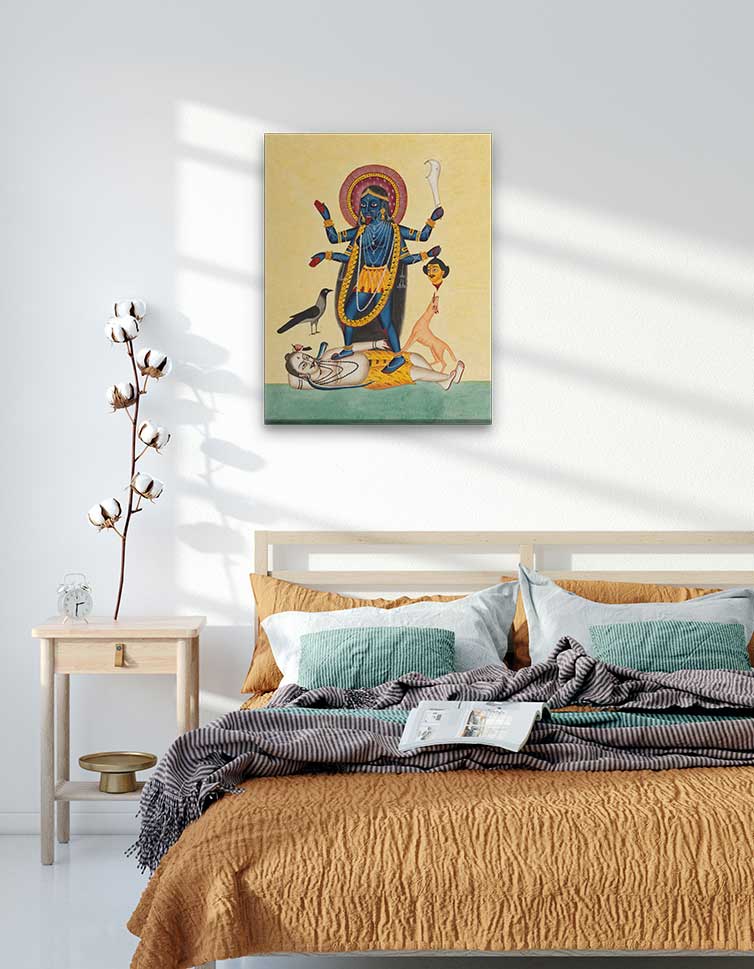 Kali Painting 4 :5 Vertical Premium Wall Art Canvas by MeriDeewar