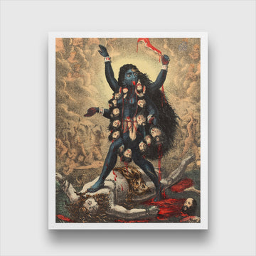 kali Painting 4 :5 Vertical Premium Wall Art Canvas by MeriDeewar