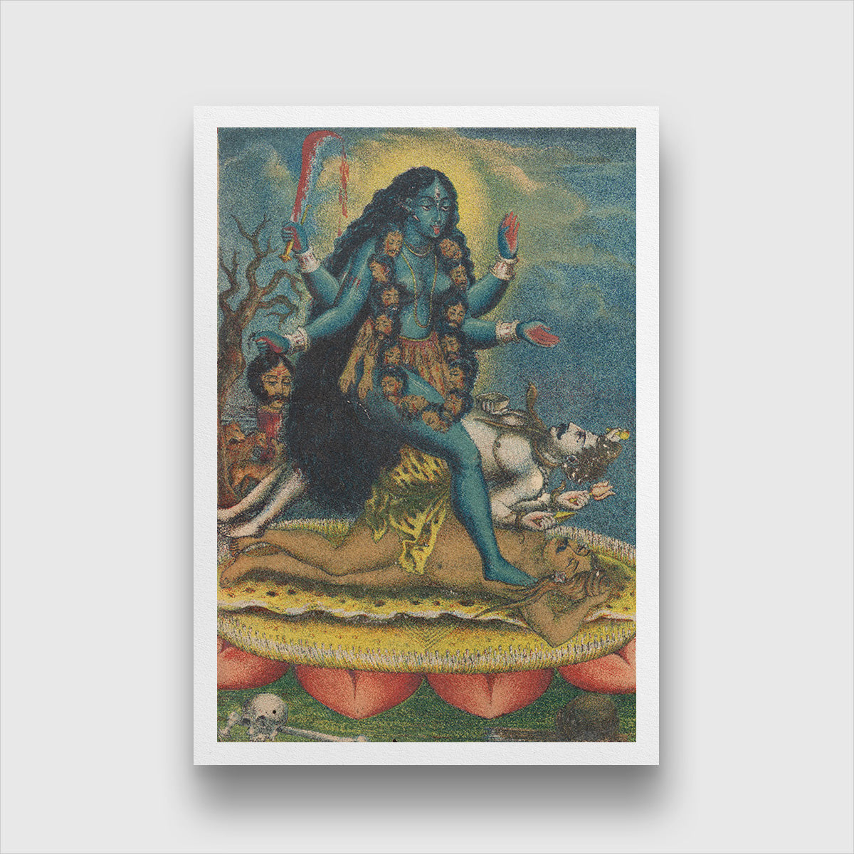 Kali Tara Painting 2 : 3 Vertical Premium Wall Art Canvas by MeriDeewar