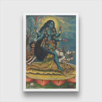Kali Tara Painting 2 : 3 Vertical Premium Wall Art Canvas by MeriDeewar