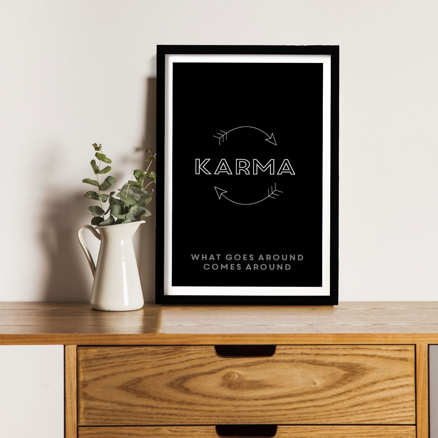 Karma_ Poster Poster A3 / Poster Premium Wall Art Canvas by MeriDeewar
