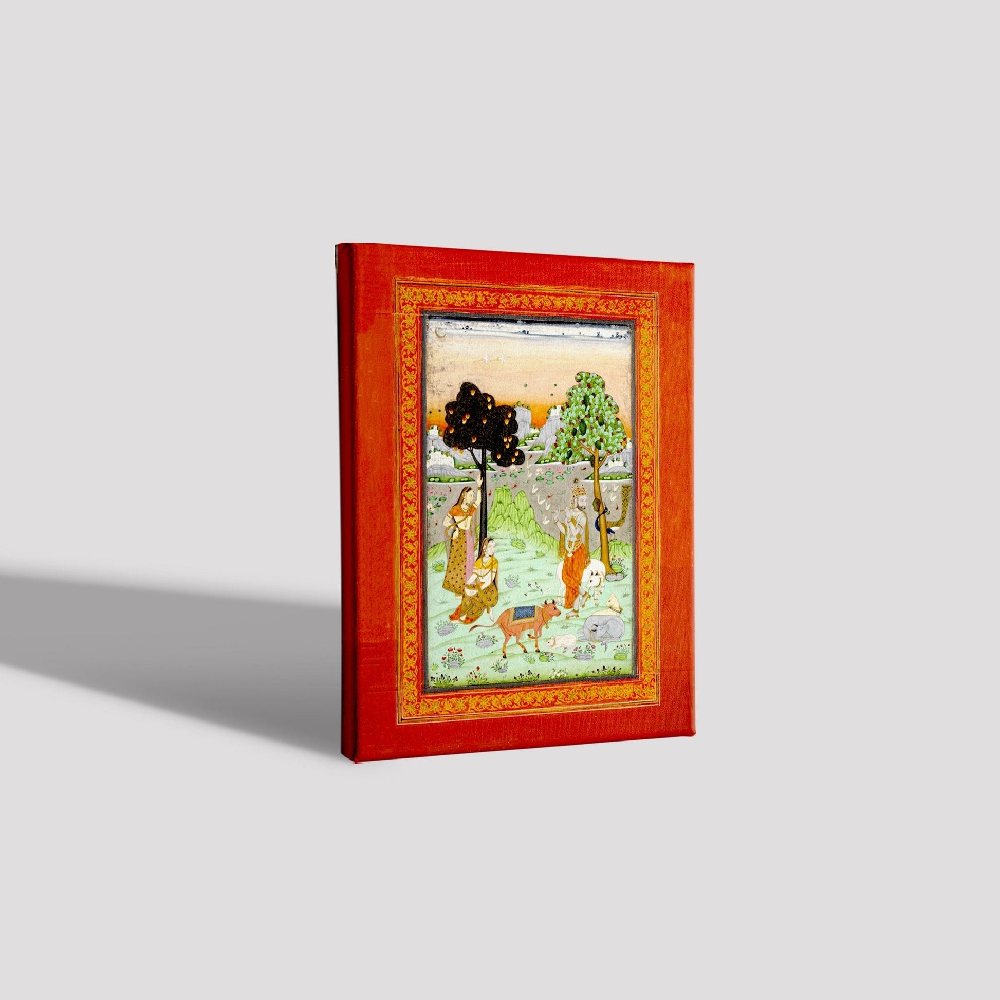 Krishna And Gopis Painting - Meri Deewar 3 : 4 Vertical Premium Wall Art Canvas by MeriDeewar