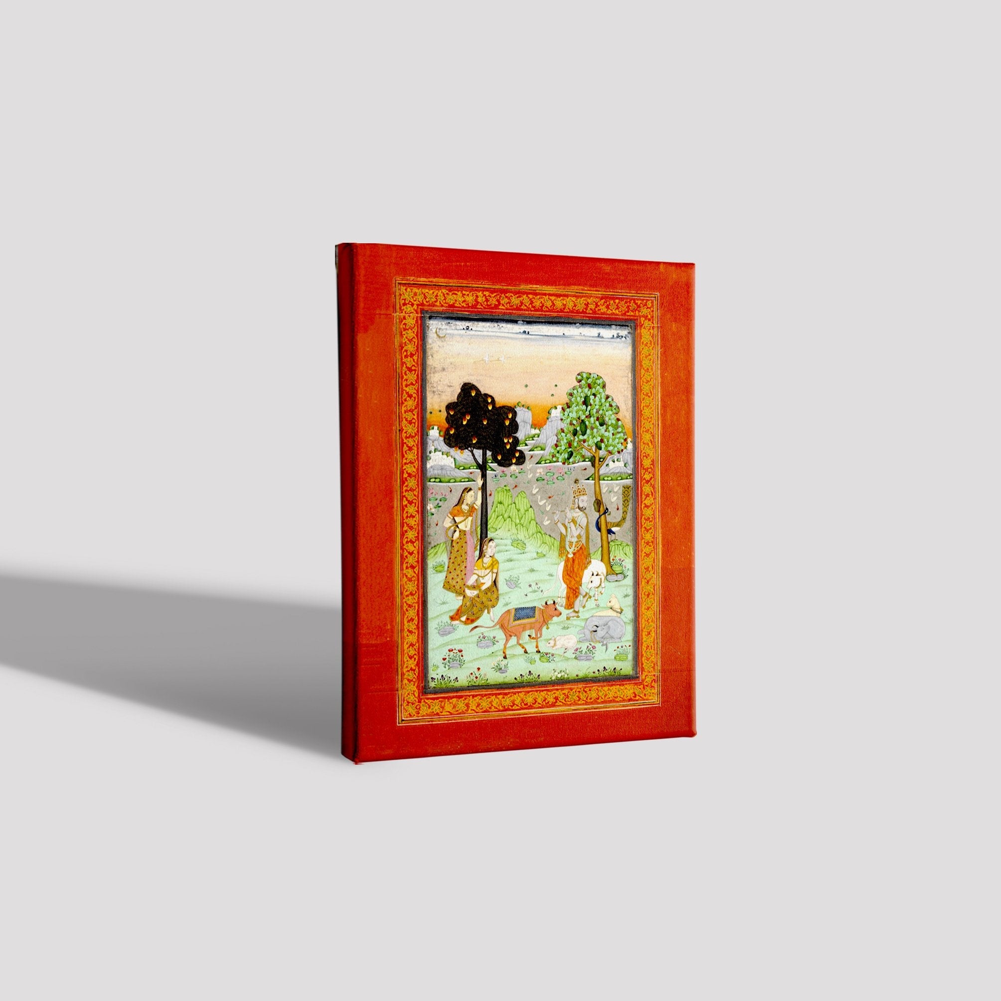 Krishna And Gopis Painting - Meri Deewar 3 : 4 Vertical Premium Wall Art Canvas by MeriDeewar
