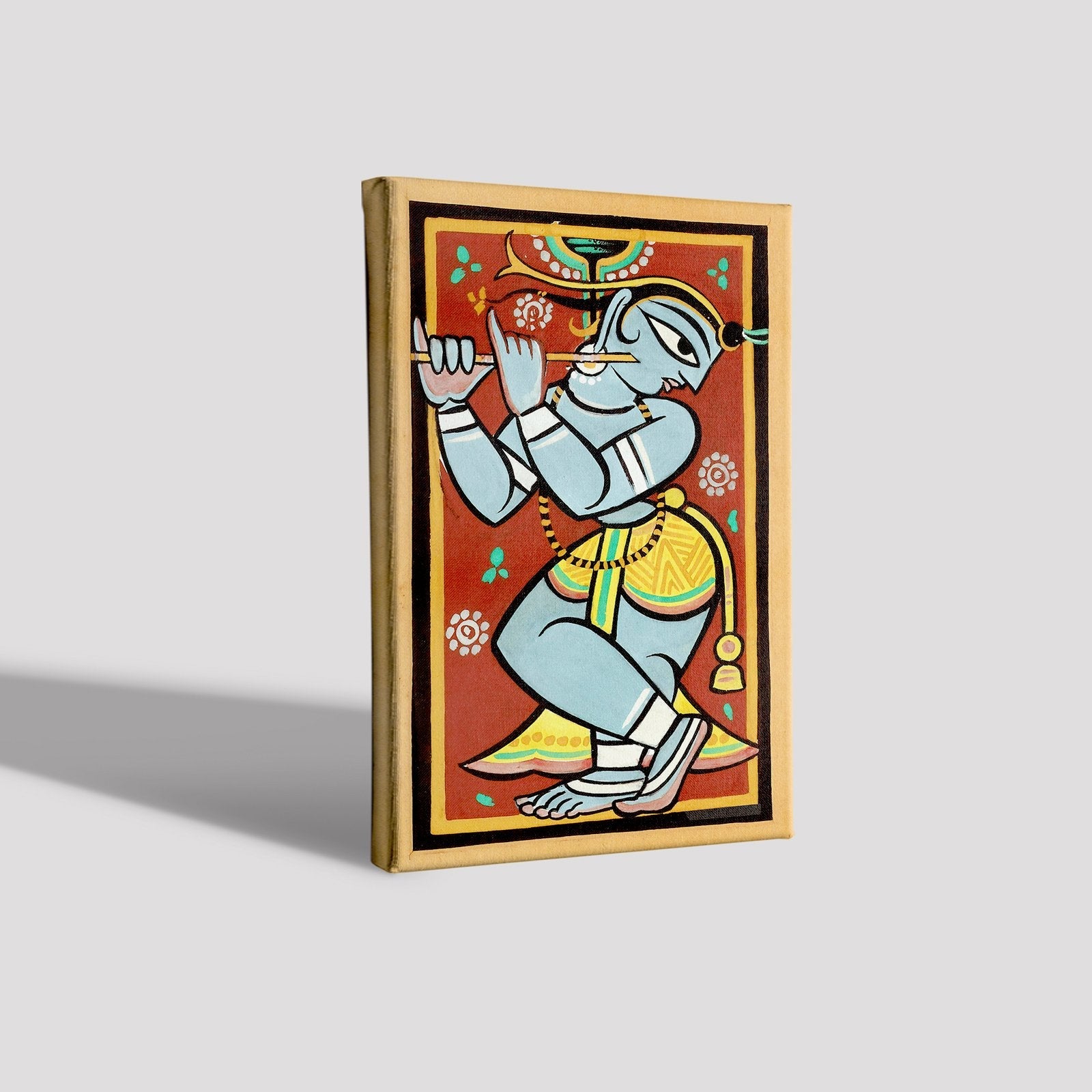 Krishna Painting - Meri Deewar 2 : 3 Vertical Premium Wall Art Canvas by MeriDeewar