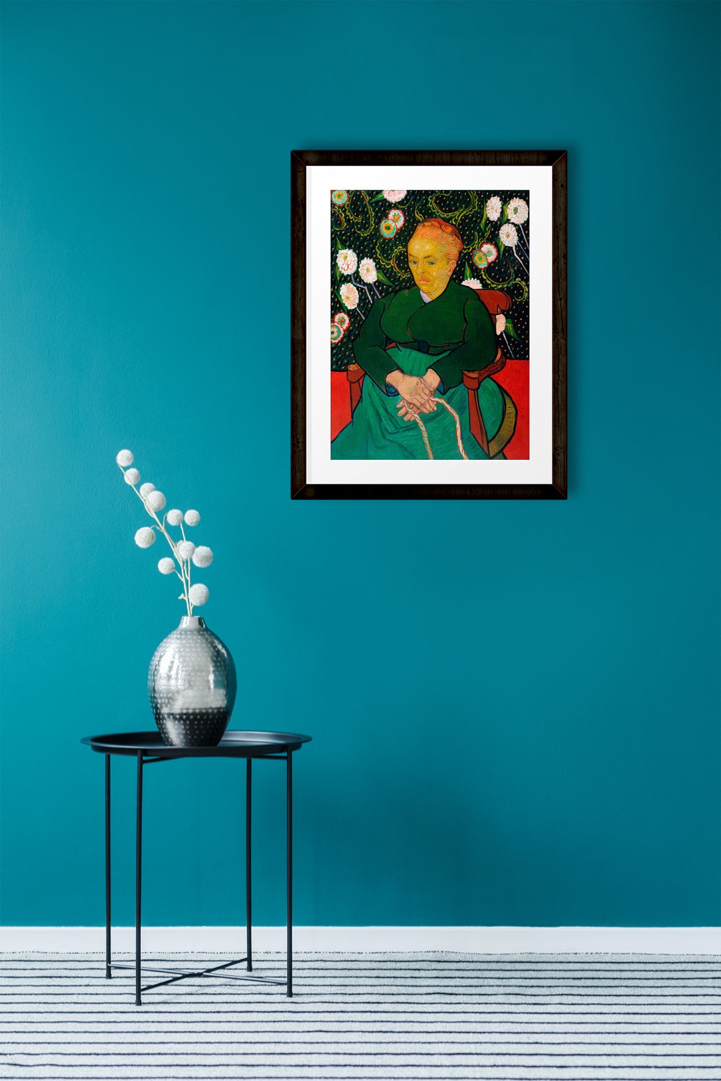 La Berceuse By Van Gogh Painting - Meri Deewar 4 :5 Vertical Premium Wall Art Canvas by MeriDeewar