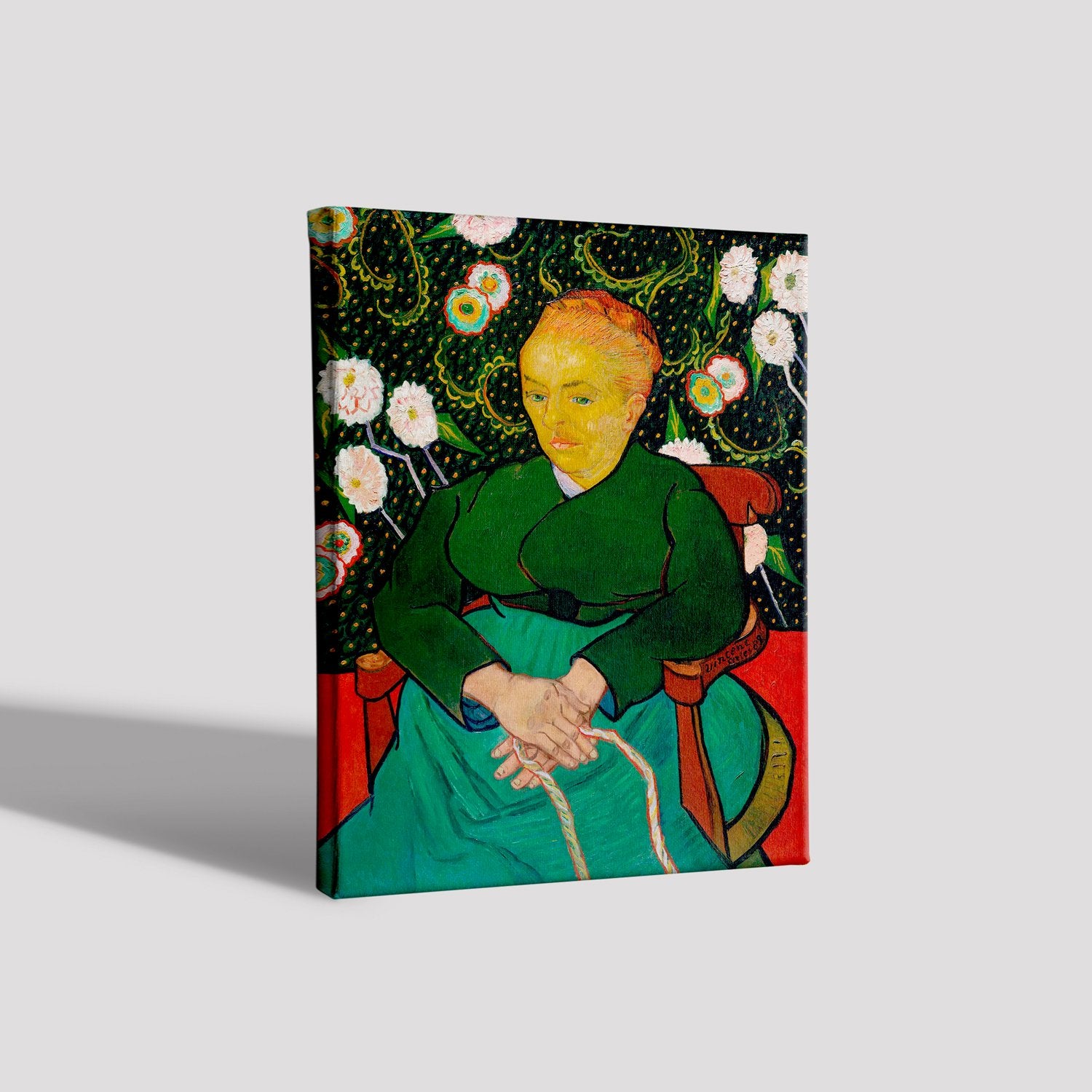 La Berceuse By Van Gogh Painting - Meri Deewar 4 :5 Vertical Premium Wall Art Canvas by MeriDeewar