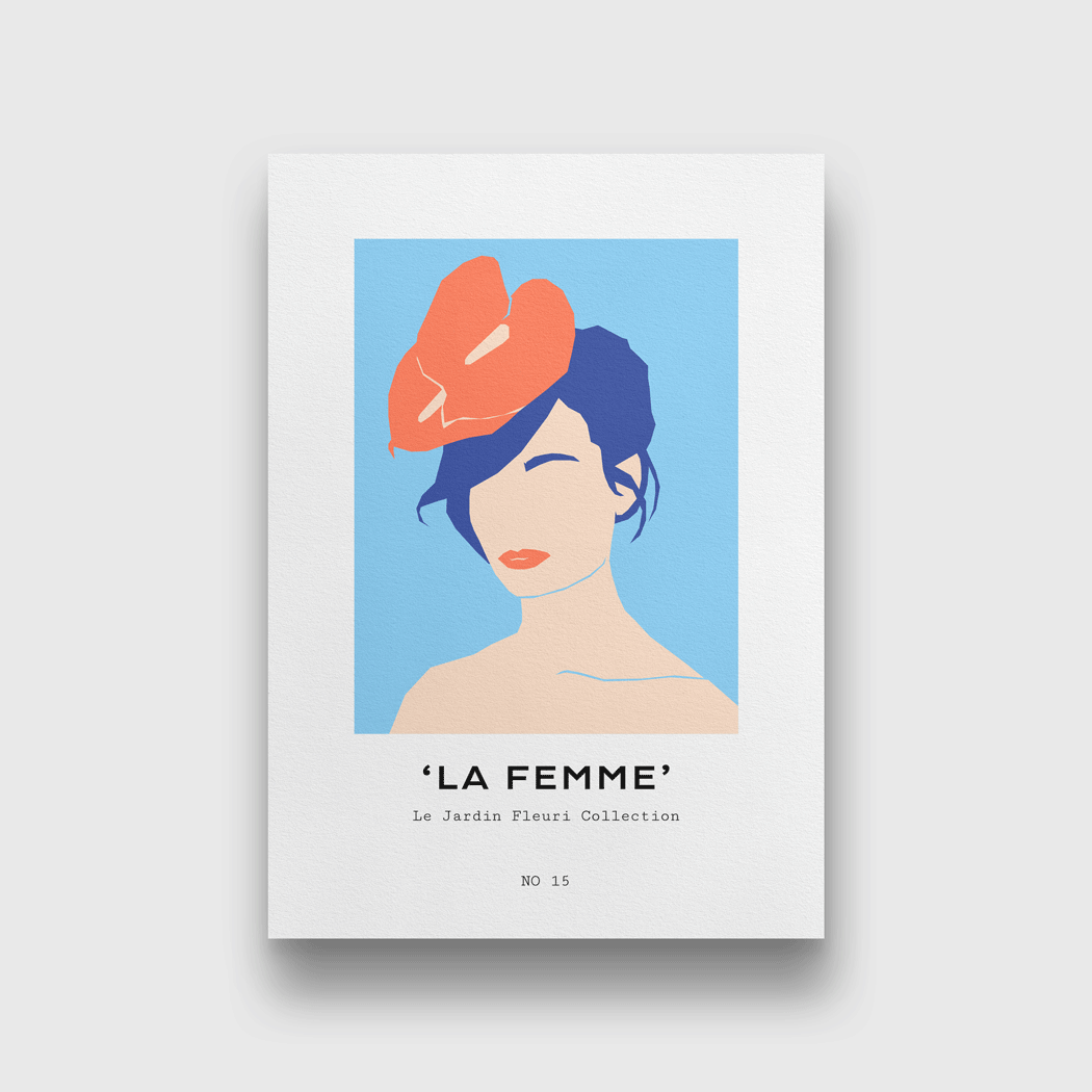 La Femme boho Painting 3 : 4.2 Vertical Premium Wall Art Canvas by MeriDeewar