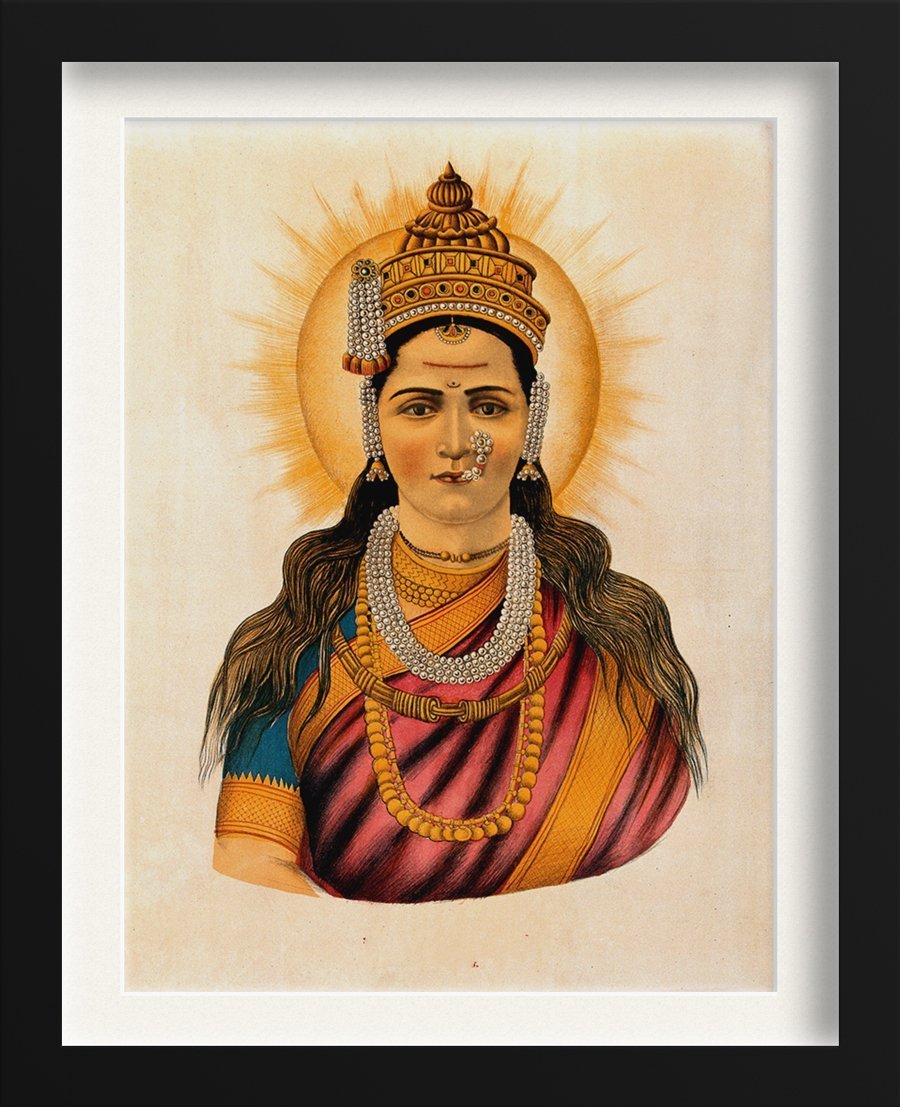Lakshmi Painting - Meri Deewar 3 : 4 Vertical Premium Wall Art Canvas by MeriDeewar