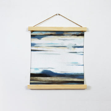 Land And Sky Abstract Hanging Canvas Painting - Meri Deewar Hanging Canvas Premium Wall Art Canvas by MeriDeewar